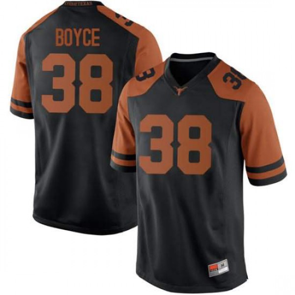 Mens University of Texas #38 Kobe Boyce Game Stitched Jersey Black